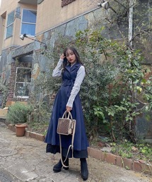 ANDGEEBEE | ノースリテーラードワンピ(ワンピース)