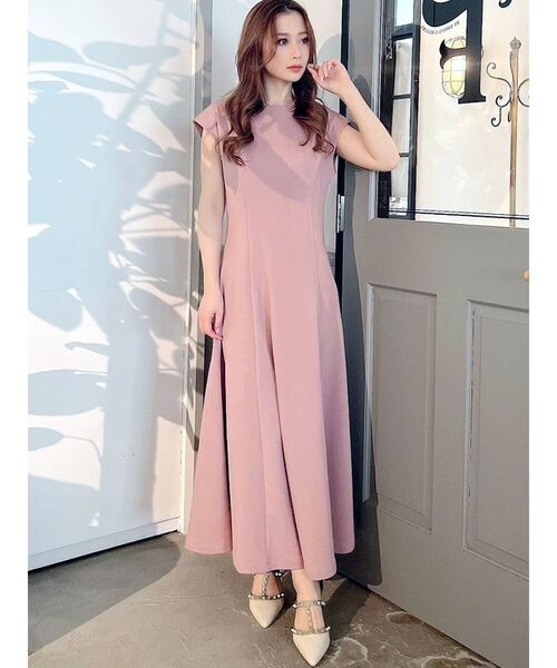 美品♡FOXEY NEWYORK フレンチスリーブワンピース ひざ丈 ピンク FOXEY 新品同様 フォクシー 2024年製 Dress Cotton Candy