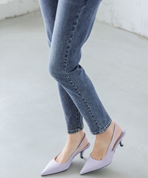 SUGAR BISKET（シュガービスケット）の「バックストラップパンプス（パンプス・レディース・ホワイト/グリーン/ラベンダー/ブルー/イエロー/レッド/ブラック/ブラウン/パイソン・38/39/35/36/37）」の6枚目の写真