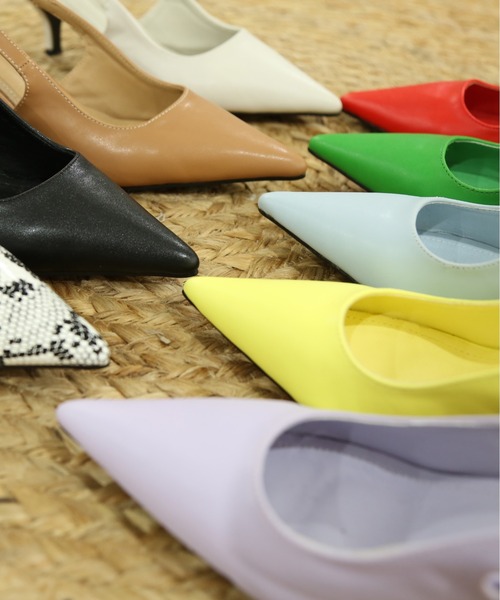 SUGAR BISKET（シュガービスケット）の「バックストラップパンプス（パンプス・レディース・ホワイト/グリーン/ラベンダー/ブルー/イエロー/レッド/ブラック/ブラウン/パイソン・38/39/35/36/37）」の21枚目の写真