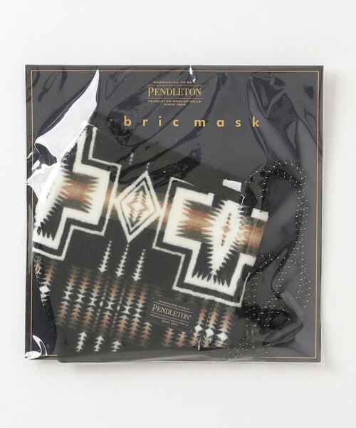 PENDLETON（ペンドルトン）の「ST:PENDLETON PILE FABRIC　MASK ペンドルトン パイル ファブリック マスク（マスク・メンズ・ブラック/ターコイズブルー/アイボリー・FREE）」の11枚目の写真