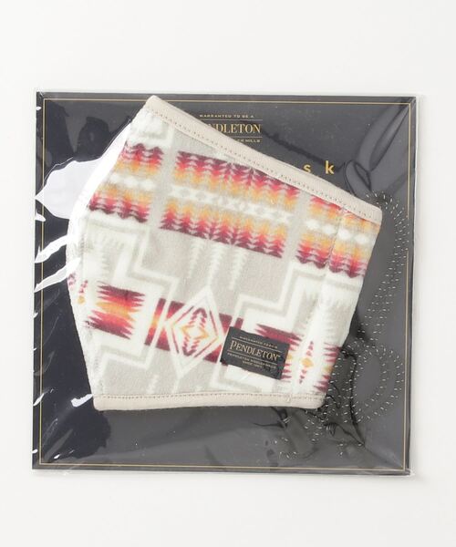 PENDLETON（ペンドルトン）の「ST:PENDLETON PILE FABRIC　MASK ペンドルトン パイル ファブリック マスク（マスク・メンズ・ブラック/ターコイズブルー/アイボリー・FREE）」の13枚目の写真