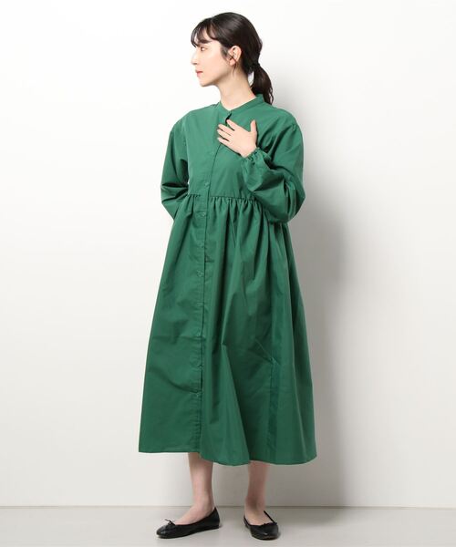 STYLEBLOCK(スタイルブロック)の「ブロードギャザーワンピース(ワンピース・レディース・ブラック/ライトグレー/グリーン/ホワイト・M)」の4枚目の写真
