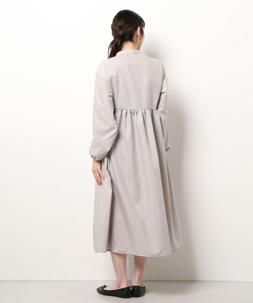 STYLEBLOCK(スタイルブロック)の「ブロードギャザーワンピース(ワンピース・レディース・ブラック/ライトグレー/グリーン/ホワイト・M)」の5枚目の写真