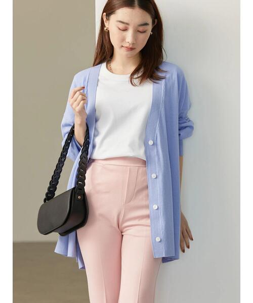 AMERICAN HOLIC(アメリカンホリック)の「UV加工ミディカーディガン(カーディガン/ボレロ・レディース・ライトグレー/ブラック/ブラウン/サックスブルー/イエロー/ラベンダー・M/L)」の12枚目の写真