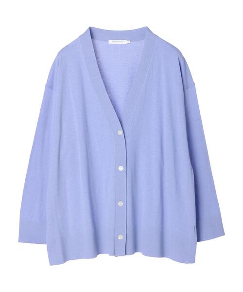 AMERICAN HOLIC(アメリカンホリック)の「UV加工ミディカーディガン(カーディガン/ボレロ・レディース・ライトグレー/ブラック/ブラウン/サックスブルー/イエロー/ラベンダー・M/L)」の14枚目の写真