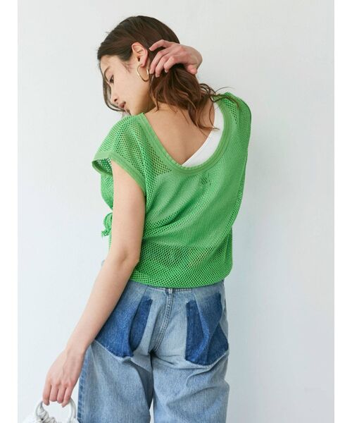 Ungrid(アングリッド)の「メッシュタンクトップ(タンクトップ・レディース・ブラック/ベージュ/グリーン・FREE)」の16枚目の写真