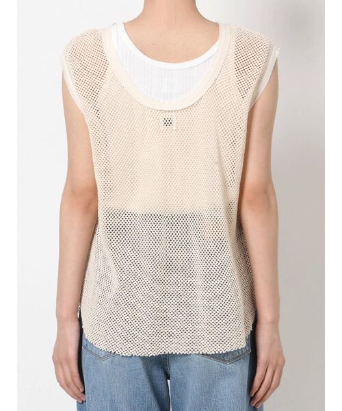 Ungrid(アングリッド)の「メッシュタンクトップ(タンクトップ・レディース・ブラック/ベージュ/グリーン・FREE)」の6枚目の写真