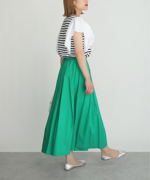 PICCIN（ピッチン）の「タイプライタータックスカート（スカート・レディース・チャコールグレー/ピンク/グリーン・M）」の11枚目の写真