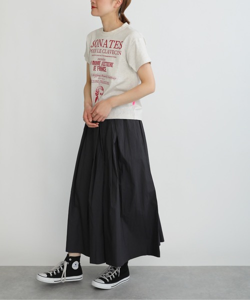 PICCIN（ピッチン）の「タイプライタータックスカート（スカート・レディース・チャコールグレー/ピンク/グリーン・M）」の12枚目の写真