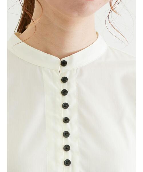 Te chichi（テチチ）の「ブロードフロントボタンブラウス（シャツ/ブラウス・レディース・ネイビー/オフホワイト/クリーム・ﾌﾘ-）」の13枚目の写真