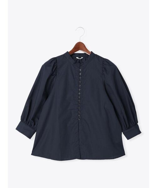 Te chichi（テチチ）の「ブロードフロントボタンブラウス（シャツ/ブラウス・レディース・ネイビー/オフホワイト/クリーム・ﾌﾘ-）」の16枚目の写真