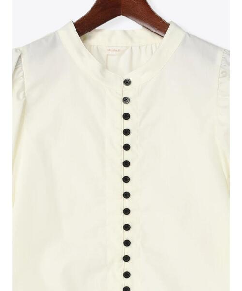 Te chichi（テチチ）の「ブロードフロントボタンブラウス（シャツ/ブラウス・レディース・ネイビー/オフホワイト/クリーム・ﾌﾘ-）」の19枚目の写真