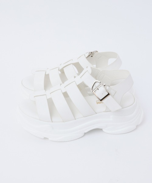 one after another NICE CLAUP（ワンアフターアナザーナイスクラップ）の「スニーカー底グルカサンダル（サンダル・レディース・オフホワイト/ブラック/ベージュ・SMALL/MEDIUM/LARGE）」の21枚目の写真