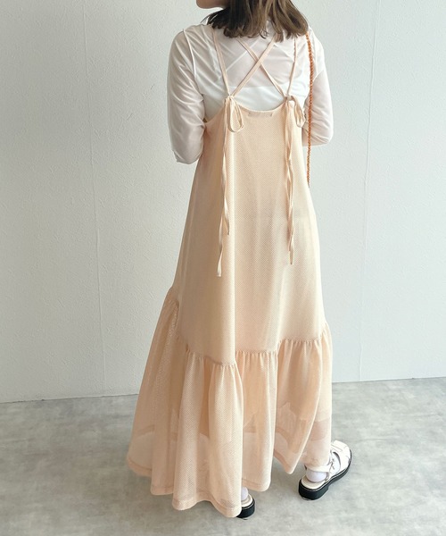 w closet（ダブルクローゼット）の「ティアードキャミワンピース