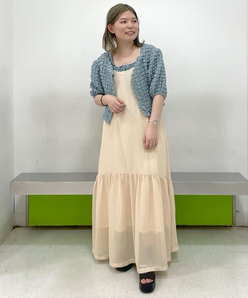 w closet（ダブルクローゼット）の「ティアードキャミワンピース