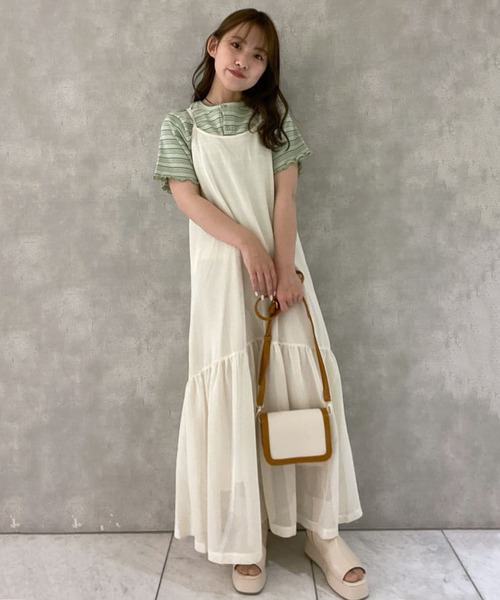 w closet（ダブルクローゼット）の「ティアードキャミワンピース