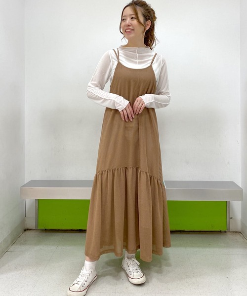 w closet（ダブルクローゼット）の「ティアードキャミワンピース