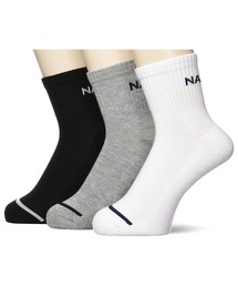 NAUTICA | NAUTICA/ノーティカ ブランドロゴ刺繍 シンプル マルチカラー 3足セット ショートソックス 靴下(ソックス/靴下)