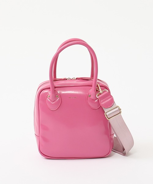 one after another NICE CLAUP（ワンアフターアナザーナイスクラップ）の「2WAYスクエアショルダーバッグ（ショルダーバッグ・レディース・アイボリー/ブラック/ピンク・ONE SIZE）」の21枚目の写真