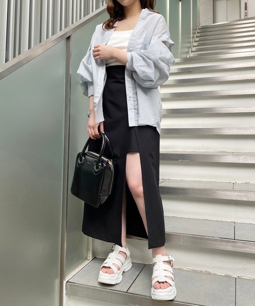 one after another NICE CLAUP（ワンアフターアナザーナイスクラップ）の「2WAYスクエアショルダーバッグ（ショルダーバッグ・レディース・アイボリー/ブラック/ピンク・ONE SIZE）」の17枚目の写真