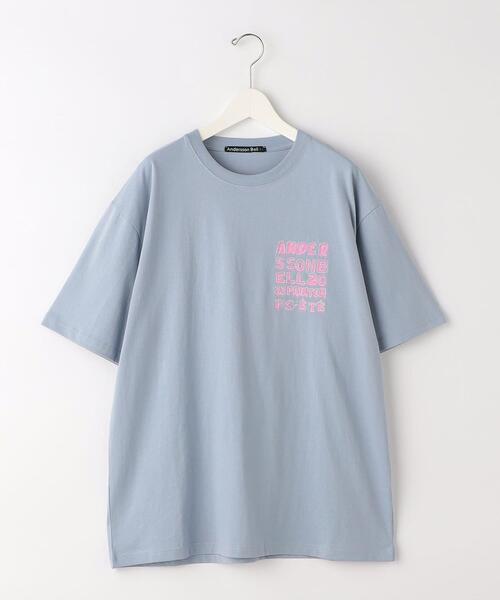 ANDERSSON BELL（アンダースンベル）の「＜Andersson Bell＞ TYPOGRAPHY TEE/Tシャツ（Tシャツ/カットソー・メンズ・ホワイト/ライトブルー/ブラック・M/L）」の3枚目の写真