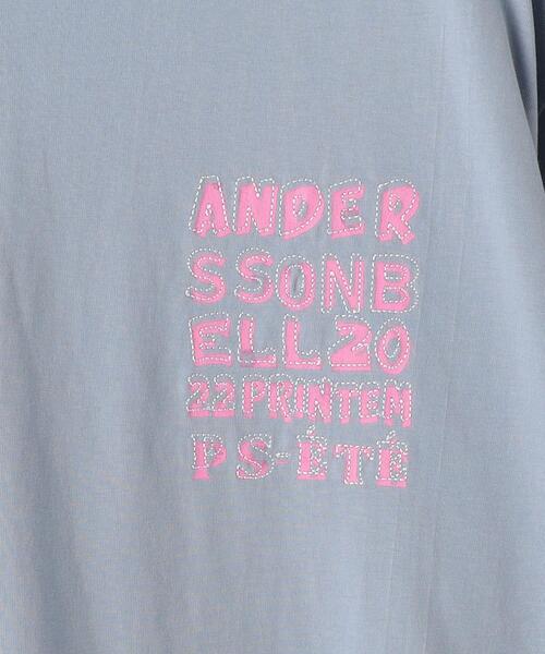 ANDERSSON BELL（アンダースンベル）の「＜Andersson Bell＞ TYPOGRAPHY TEE/Tシャツ（Tシャツ/カットソー・メンズ・ホワイト/ライトブルー/ブラック・M/L）」の8枚目の写真