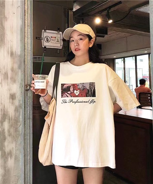 ARCADE(アーケード)の「BIGロゴTシャツ 半袖 ビッグシルエット(Tシャツ/カットソー・レディース・その他12/その他14/その他19/その他13/その他11/その他18/その他21・フリー)」の5枚目の写真