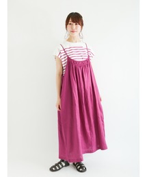 Samansa Mos2 | シャーリングキャミワンピース(ワンピース)