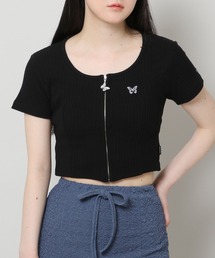 NASTY FANCY CLUB／SQUAR NECK ZIP　2299067