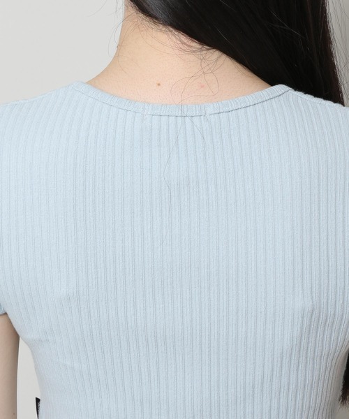 FANCY CLUB（ファンシークラブ）の「NASTY FANCY CLUB／SQUAR NECK ZIP　2299067（カーディガン/ボレロ・レディース・ライトブルー/ブラック/パープル・FREE）」の21枚目の写真