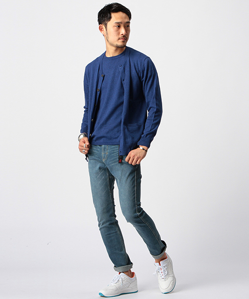 Gramicci（グラミチ）の「GRAMICCI / デニム スキニー パンツ（デニムパンツ・メンズ・ブルー/インディゴブルー・MEDIUM/LARGE/SMALL）」の18枚目の写真