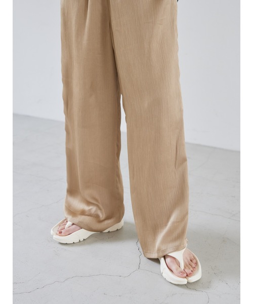 rem closet（レムクローゼット）の「ワッシャーサテンパンツ（その他パンツ・レディース・グレイッシュブルー/ベージュ・S/FREE）」の15枚目の写真