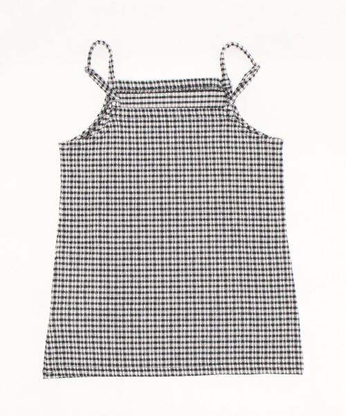 Narcissus（ナルシス）の「【Narcissus】ギンガムキャミソール（キャミソール・レディース・ブラック/ブルー・FREE）」の3枚目の写真