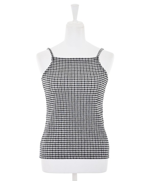 Narcissus（ナルシス）の「【Narcissus】ギンガムキャミソール（キャミソール・レディース・ブラック/ブルー・FREE）」の5枚目の写真
