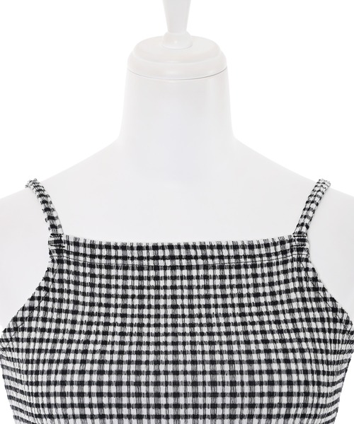 Narcissus（ナルシス）の「【Narcissus】ギンガムキャミソール（キャミソール・レディース・ブラック/ブルー・FREE）」の4枚目の写真
