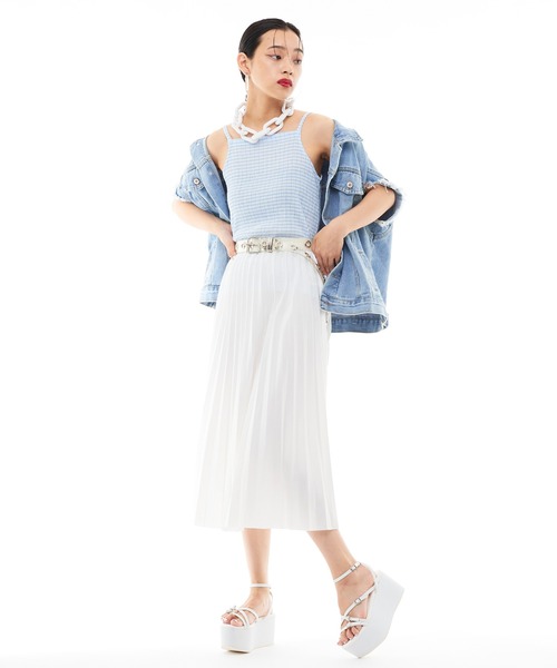 Narcissus（ナルシス）の「【Narcissus】ギンガムキャミソール（キャミソール・レディース・ブラック/ブルー・FREE）」の13枚目の写真