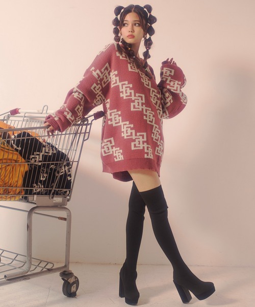 SPIRALGIRL（スパイラルガール）の「【丈が選べる NORMAL】美脚ニーハイブーツ（ブーツ・レディース・ブラック・SMALL/MEDIUM/LARGE/X-LARGE）」の4枚目の写真