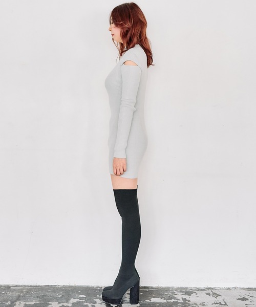 SPIRALGIRL（スパイラルガール）の「【丈が選べる NORMAL】美脚ニーハイブーツ（ブーツ・レディース・ブラック・SMALL/MEDIUM/LARGE/X-LARGE）」の22枚目の写真