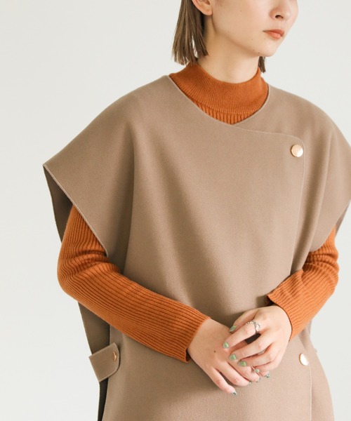 select MOCA(セレクトモカ)の「プチハイネックシンプルリブニット(ニット/セーター・レディース・テラコッタ/ベージュ/ブルー/アイボリー/ブラック・FREE)」の20枚目の写真
