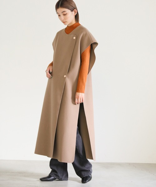 select MOCA(セレクトモカ)の「プチハイネックシンプルリブニット(ニット/セーター・レディース・テラコッタ/ベージュ/ブルー/アイボリー/ブラック・FREE)」の21枚目の写真