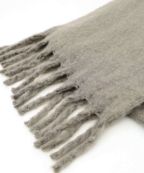 POU DOU DOU(プードゥドゥ)の「ブークレーマフラー(マフラー・レディース・ブラウン/ライトブルー/ダークグレー/ミント・8)」の20枚目の写真