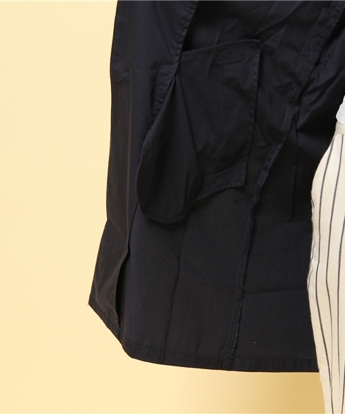 GIORDANO（ジョルダーノ）の「[GIORDANO]コットンツイルスプリングステンカラーコート（ステンカラーコート・レディース・ベージュ/ネイビー・MEDIUM/LARGE）」の12枚目の写真