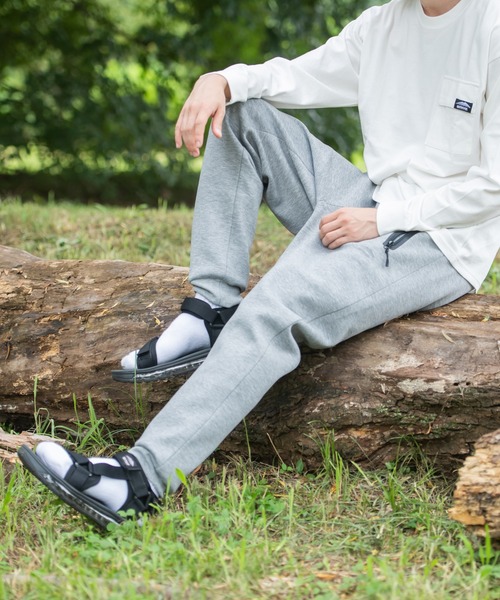 OUTDOOR PRODUCTS（アウトドアプロダクツ）の「【OUTDOOR PRODUCTS/アウトドアプロダクツ】防風　ダンボールジョガーパンツ　ストレッチ　テーパードシルエット　ワンポイントブランドロゴ（スウェットパンツ・メンズ・ブラック/杢グレー・SMALL/MEDIUM/LARGE/X-LARGE）」の12枚目の写真