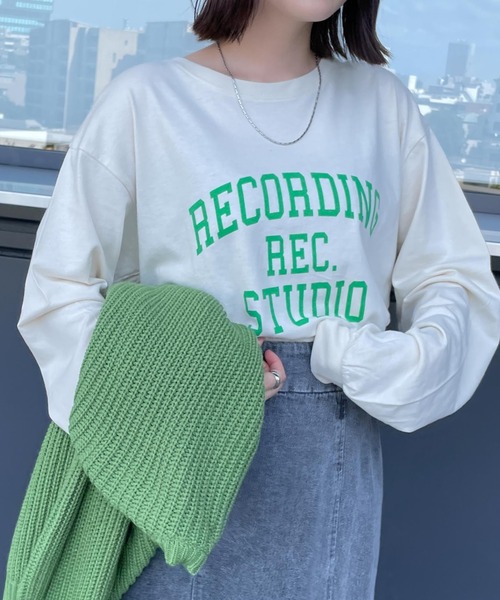 WEGO（ウィゴー）の「WEGO/グラフィックロンT（Tシャツ/カットソー・レディース・ホワイト/ブラック/オフホワイト/サックスブルー/ピンク/その他1/オートミール/ホワイト系その他・SMALL/MEDIUM）」の14枚目の写真