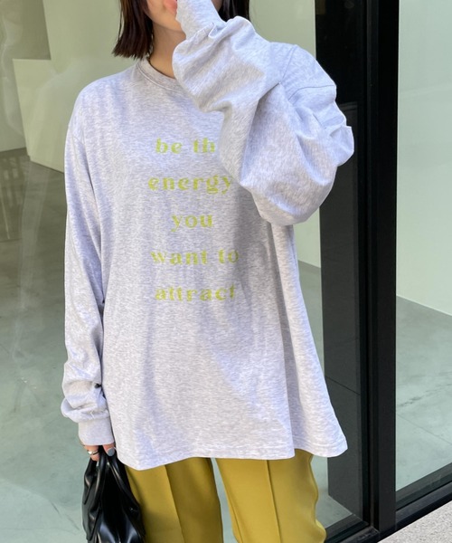 WEGO（ウィゴー）の「WEGO/グラフィックロンT（Tシャツ/カットソー・レディース・ホワイト/ブラック/オフホワイト/サックスブルー/ピンク/その他1/オートミール/ホワイト系その他・SMALL/MEDIUM）」の22枚目の写真