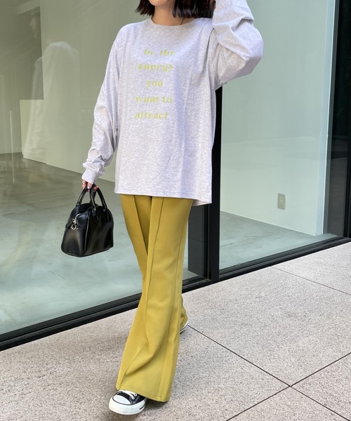 WEGO（ウィゴー）の「WEGO/グラフィックロンT（Tシャツ/カットソー・レディース・ホワイト/ブラック/オフホワイト/サックスブルー/ピンク/その他1/オートミール/ホワイト系その他・SMALL/MEDIUM）」の21枚目の写真