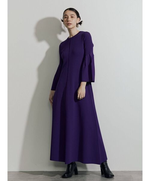 UN3D.（アンスリード）の「フレアスリーブニットワンピース