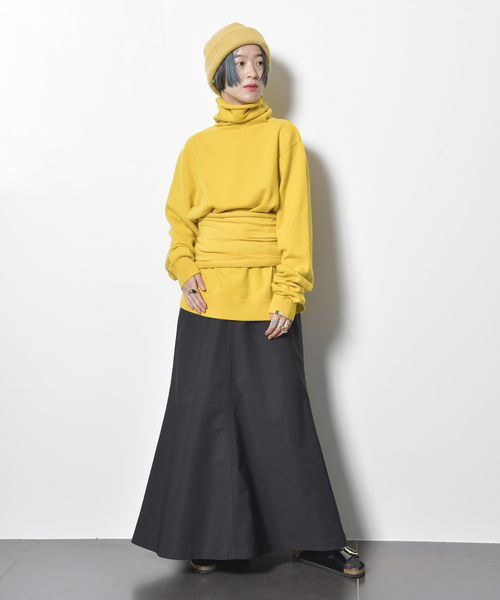 CITYSHOP（シティーショップ）の「ZIP GABA スカート（スカート・レディース・ブラック・38/36）」の7枚目の写真