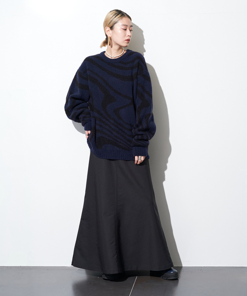 CITYSHOP（シティーショップ）の「ZIP GABA スカート（スカート・レディース・ブラック・38/36）」の9枚目の写真